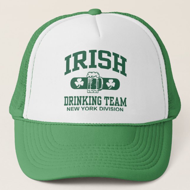 Gorra De Camionero Equipo irlandés de bebidas de Nueva York (Anverso)