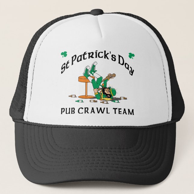 Gorra De Camionero Equipo irlandés del arrastre de Pub (Anverso)