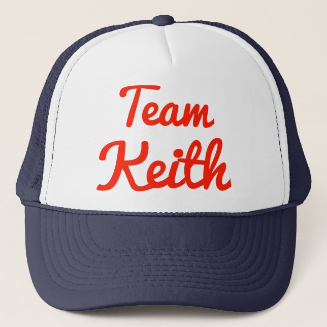 Gorra De Camionero Equipo Keith (Anverso)