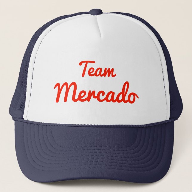 Gorra De Camionero Equipo Mercado (Anverso)
