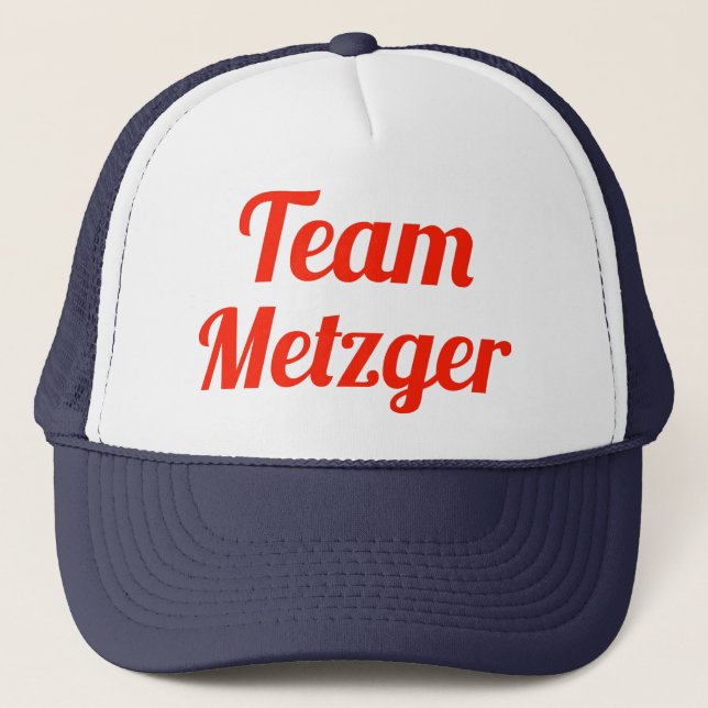 Gorra De Camionero Equipo Metzger (Anverso)