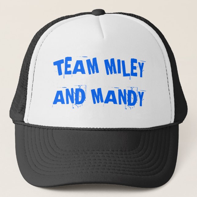 GORRA DE CAMIONERO EQUIPO MILEY Y MANDY (Anverso)