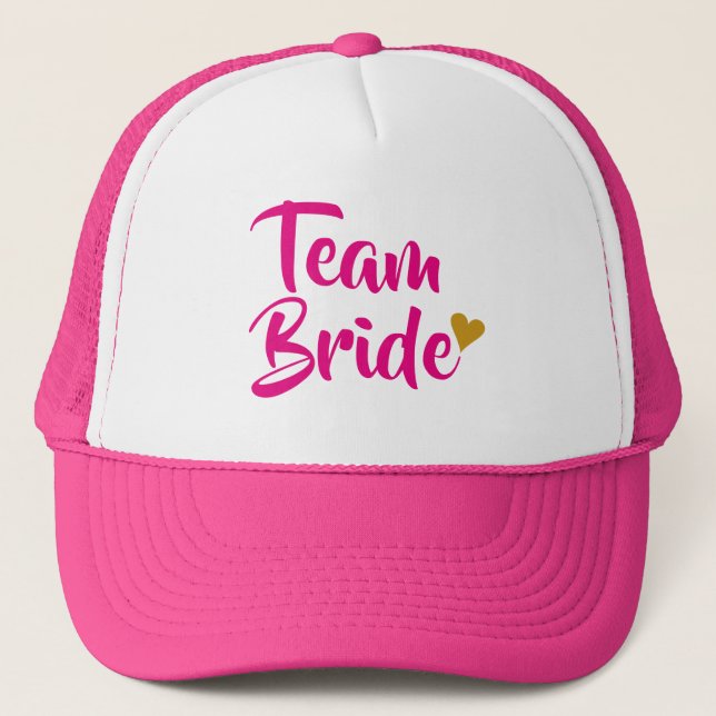Gorra De Camionero Equipo Novia Corazón de Oro (Anverso)