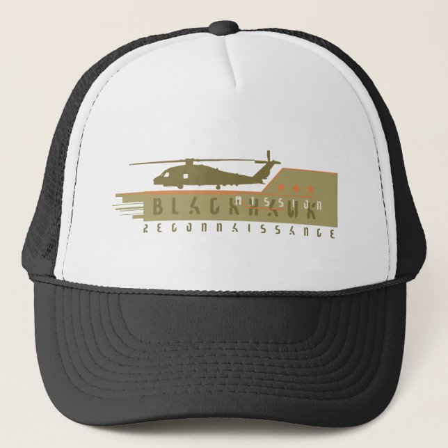 Gorra De Camionero Equipo Recon del helicóptero de Blackhawk (Anverso)