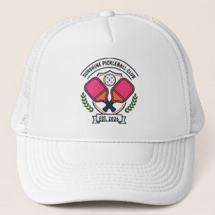 Gorra De Camionero Equipo Retro de Camionero del Club de Pickleball P