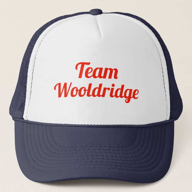 Gorra De Camionero Equipo Wooldridge (Anverso)