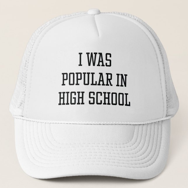 Gorra De Camionero Era Popular En La Secundaria (Anverso)