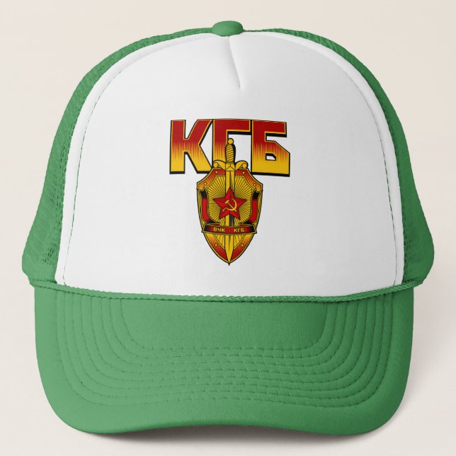 Gorra De Camionero Era rusa del soviet de la insignia de KGB (Anverso)