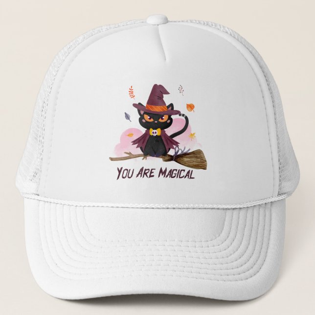 Gorra De Camionero Eres Un Gato Brujo Magnífico (Anverso)
