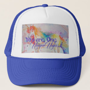 Gorra De Camionero ¡Eres Un Único Unicornio! Unicornios rosados chica