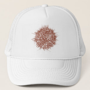Gorra De Camionero Erizo de mar chileno de la prensa de copiar (albus