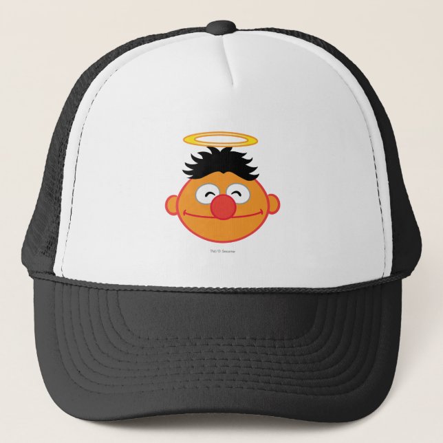 Gorra De Camionero Ernie Smiling Face con Halo (Anverso)