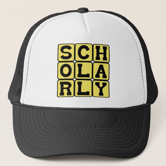 Gorra De Camionero Erudito, estudioso (Anverso)