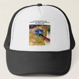 Gorra De Camionero Erupción el monte Etna Italia del penacho del
