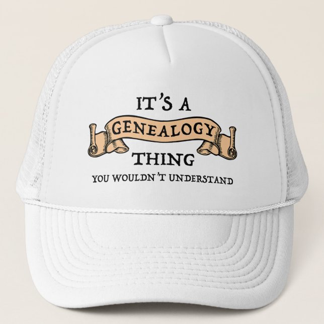 Gorra De Camionero Es algo genealógico - no lo entenderías (Anverso)