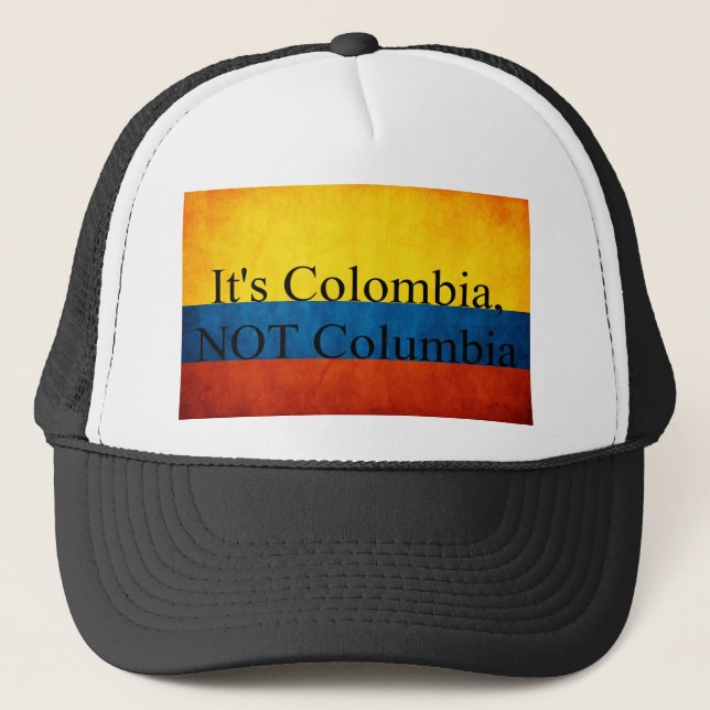 Gorra De Camionero Es Colombia, NO Columbia (Anverso)