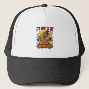 Gorra De Camionero Es Hora de Halloween Espeluznante Calabaza Momia F