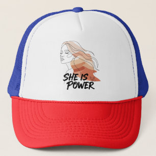 Gorra De Camionero Es Poder - Tonos del Desierto Línea Femenina Arte
