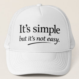 Gorra De Camionero Es Simple Pero No Es Fácil