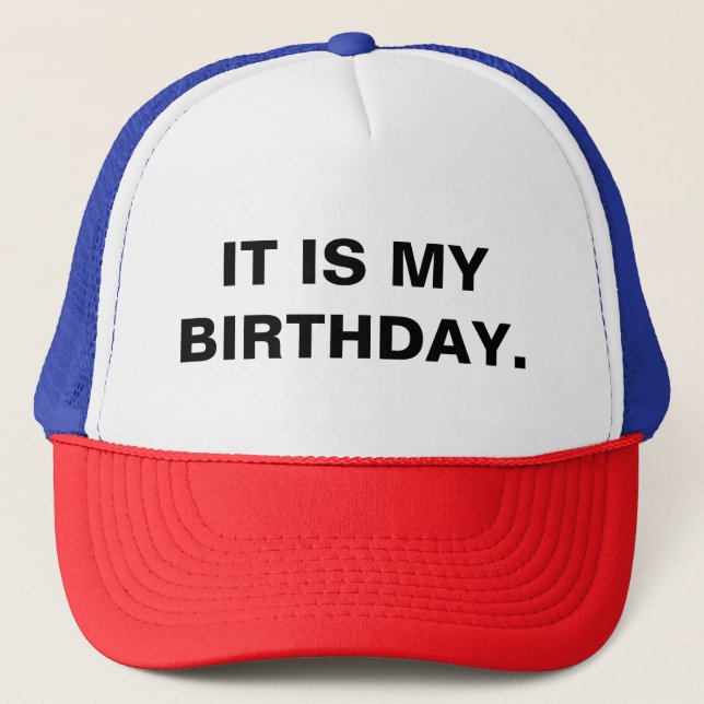 Gorra De Camionero Es su parodia del cumpleaños (Anverso)