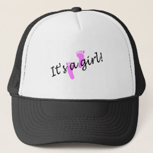 Gorra De Camionero Es un chica (los pies rosados)