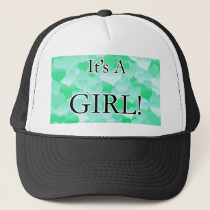 Gorra De Camionero ¡Es un Chica! Minty Hearts