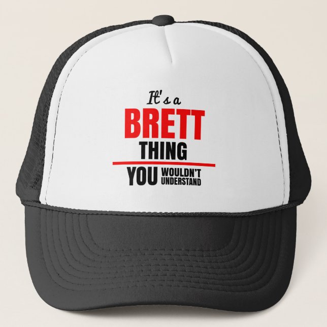 Gorra De Camionero Es una cosa de Brett que no entenderías (Anverso)