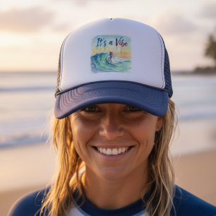 Gorra De Camionero Es una Vibra Surf