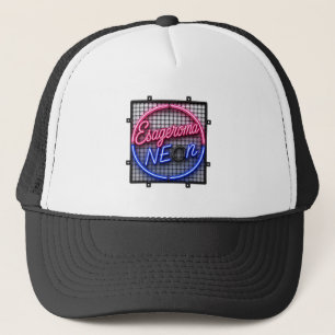 Gorra De Camionero Esageroma Neon - Diseño Retro Synthwave de los 80