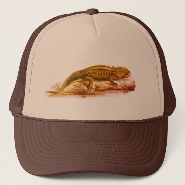 Gorra De Camionero Esbozo de época Lizard (Anverso)