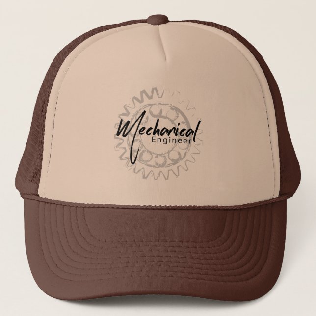 Gorra De Camionero Esbozo del engranaje mecánico (Anverso)