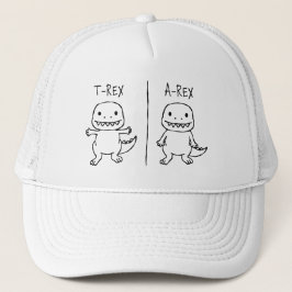 Gorra De Camionero Esbozo T-Rex de T-Pose