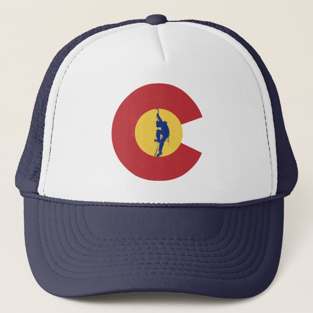 Gorra De Camionero Escalada de hielo de Colorado (Anverso)