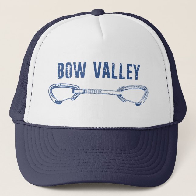 Gorra De Camionero Escalada rápida del rock de Bow Valley (Anverso)