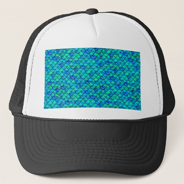 Gorra De Camionero Escalas azules Aqua (Anverso)