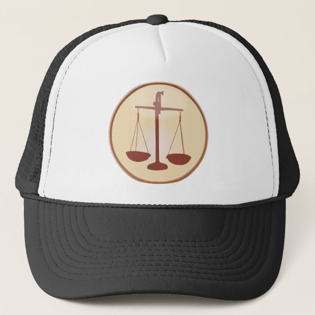 Gorra De Camionero Escalas de la justicia (Anverso)