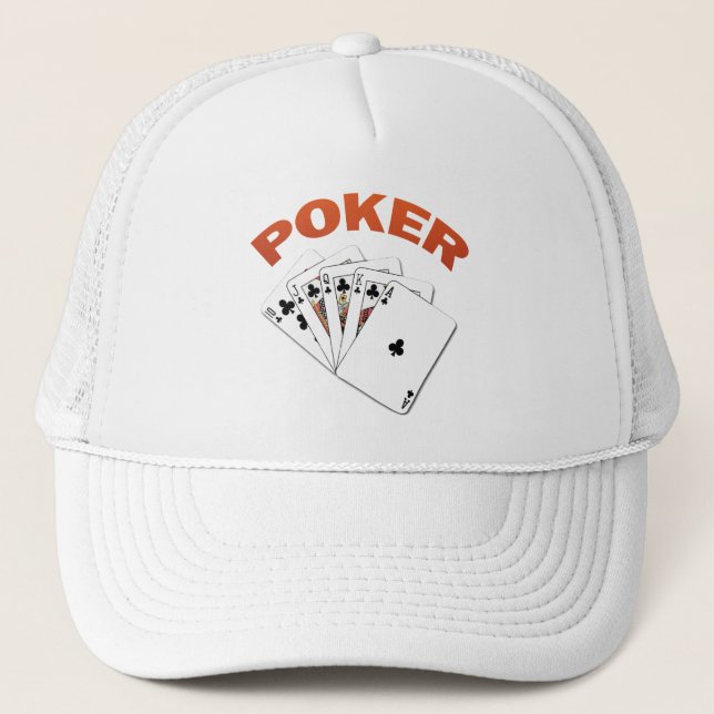 GORRA DE CAMIONERO ESCALERA REAL DEL PÓKER (Anverso)