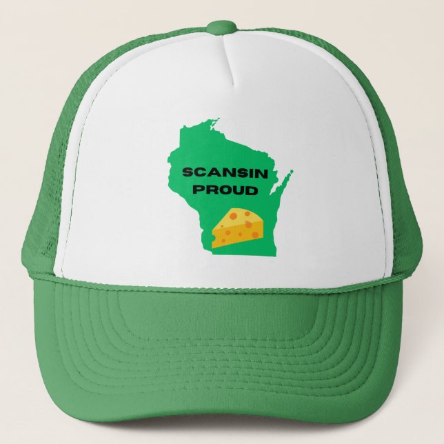 Gorra De Camionero ¡Escándalo (Wisconsin) Orgulloso! (Anverso)