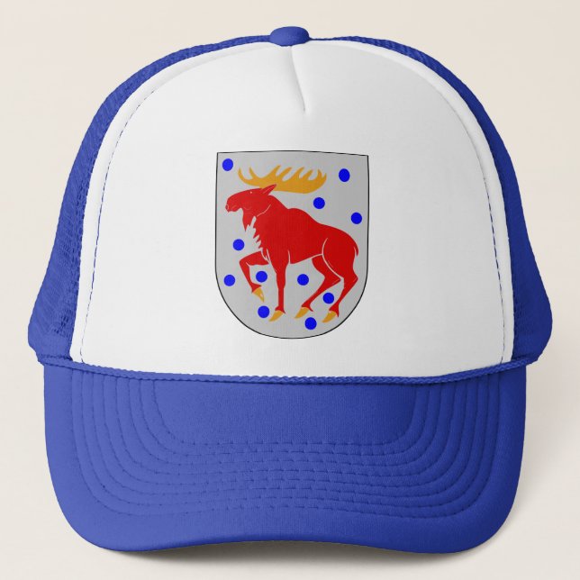 Gorra De Camionero Escandinavo del escudo de armas de Gästrikland (Anverso)