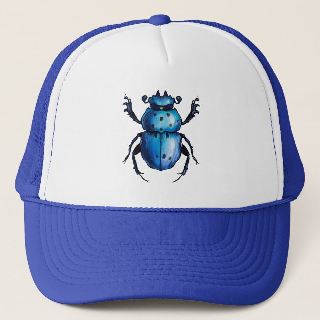 Gorra De Camionero Escarab escarabajo arte Entomología de los insecto (Anverso)