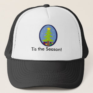 Gorra De Camionero Escena Navideña Festiva