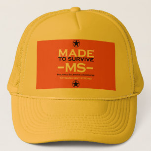 Gorra De Camionero esclerosis múltiple Sobreviviente Apoyo Conciencia