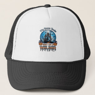 Gorra De Camionero Escoba Rompió Soldador Bruja Fábrica Calabazas Hal
