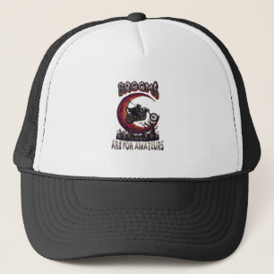Gorra De Camionero Escobas Aficionados Motocicleta Segador Sombrío Ha