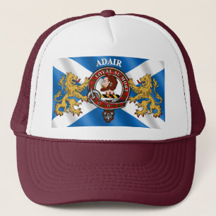 Gorra de camionero escocesa con insignia del clan