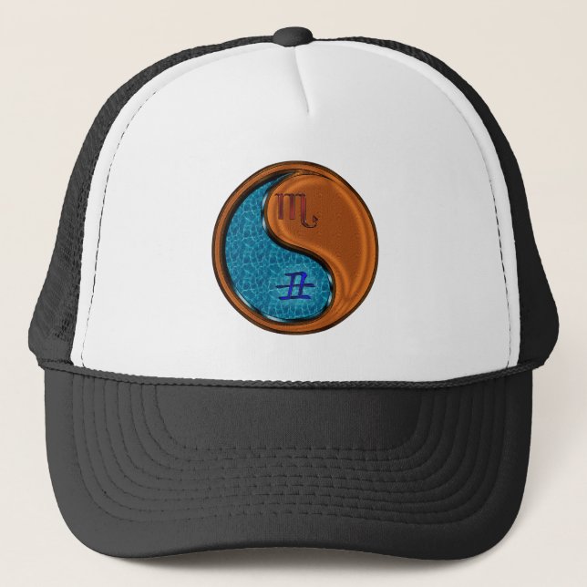 Gorra De Camionero Escorpio & Buey de Madera (Anverso)
