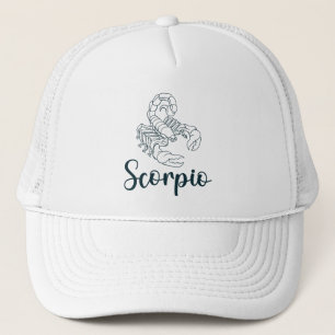 Gorra De Camionero Escorpio Escorpión Zodiaco Horóscopo y Astrológico