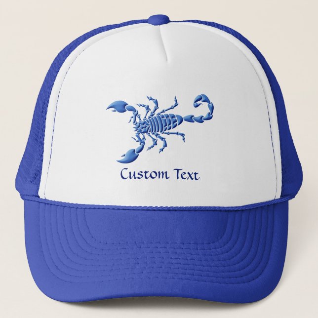 Gorra De Camionero Escorpión azul (Anverso)