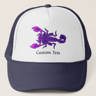 Gorra De Camionero Escorpión de nudo celta morado