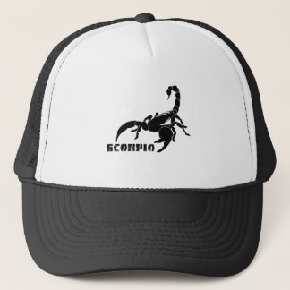 Gorra De Camionero Escorpión - negro